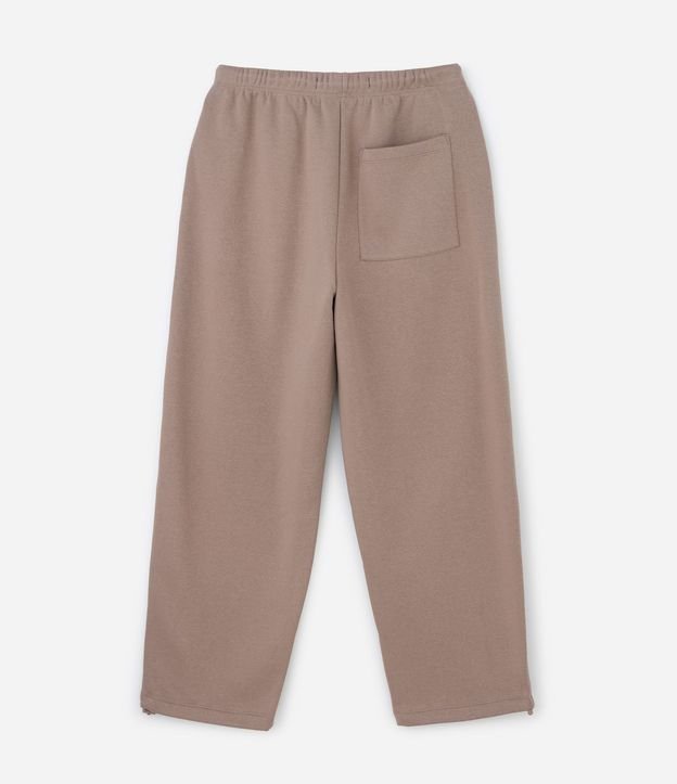 Pantalón Baggy en Algodón con Felpa con Ruedo Ajustable 5