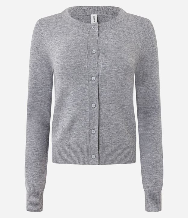Cardigan en Viscosa en Efecto Punto con Botones 5