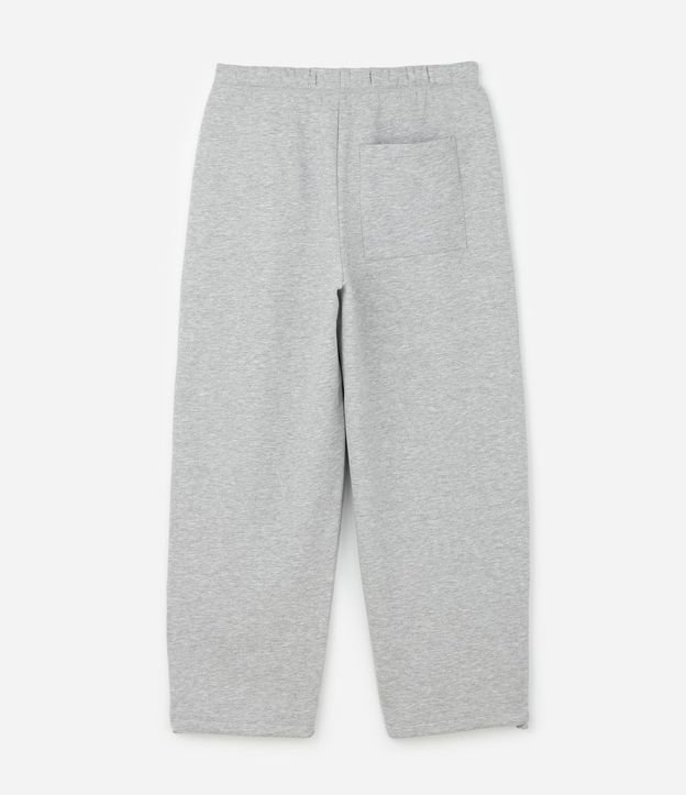 Pantalón Baggy en Algodón con Felpa con Ruedo Ajustable 7