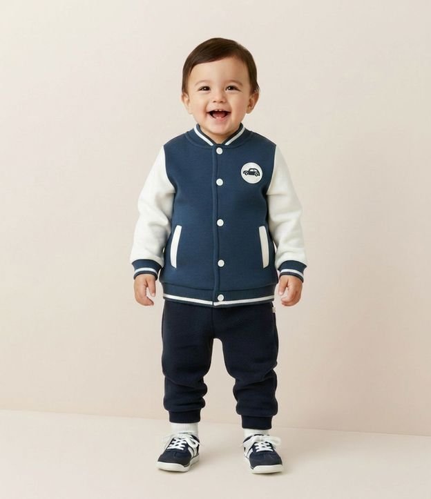 Pantalón Infantil en Polar Fleece con Puños – Talle RN a 12 Meses