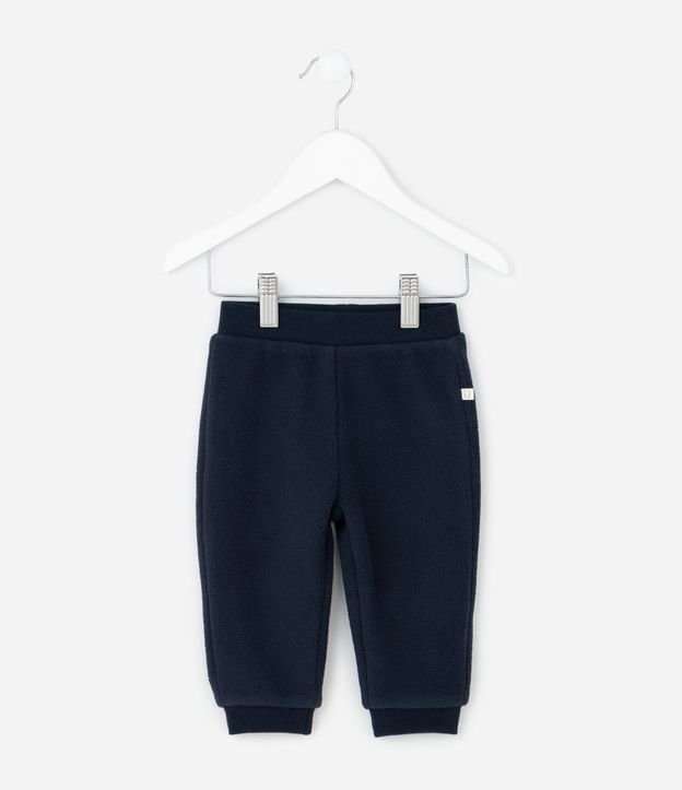 Pantalón Infantil en Polar Fleece con Puños – Talle RN a 12 Meses 2