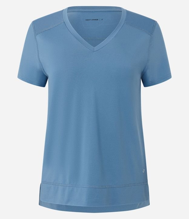 Remera Deportiva en Microfibra Agujerada con Ruedo Mullet 4