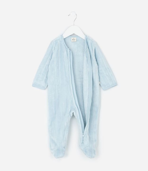 Mono Infantil con Textura Acanalada y Cremallera – Talle 0 a 24 Meses 2
