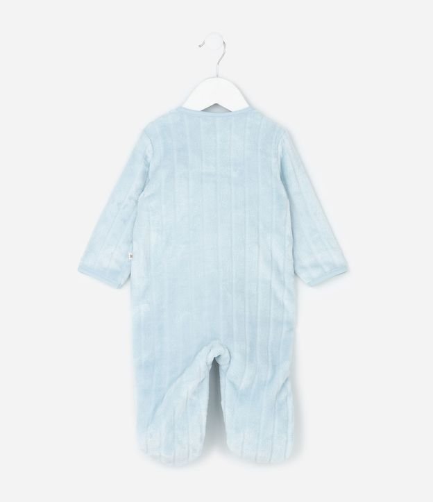Mono Infantil con Textura Acanalada y Cremallera – Talle 0 a 24 Meses 3