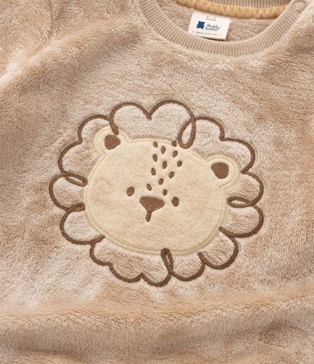 Saco Bebê con Leoncito Bordado – Talle 0 a 18 Meses 8