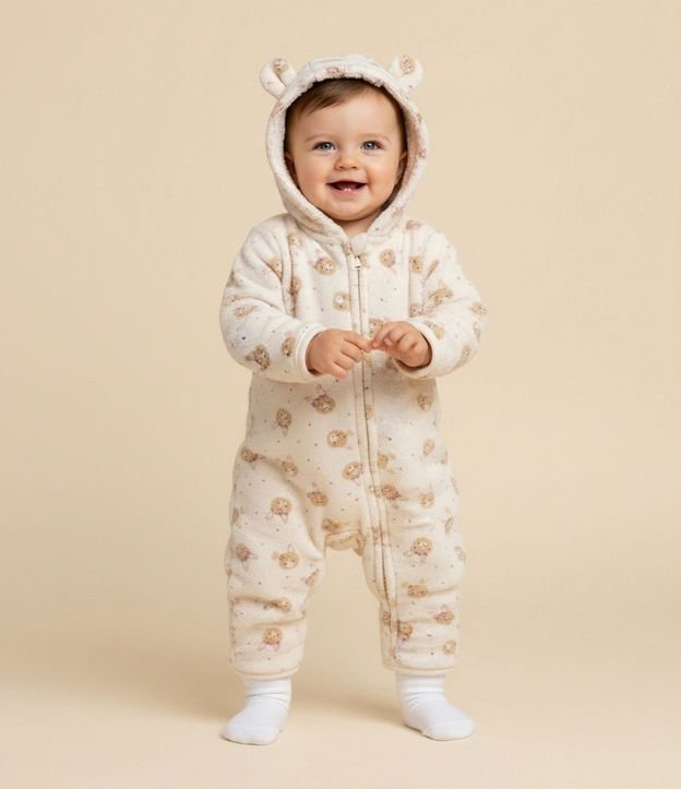 Mono Bebé con Estampa de Fullprint de Conejo – Talle RN a 18 Meses