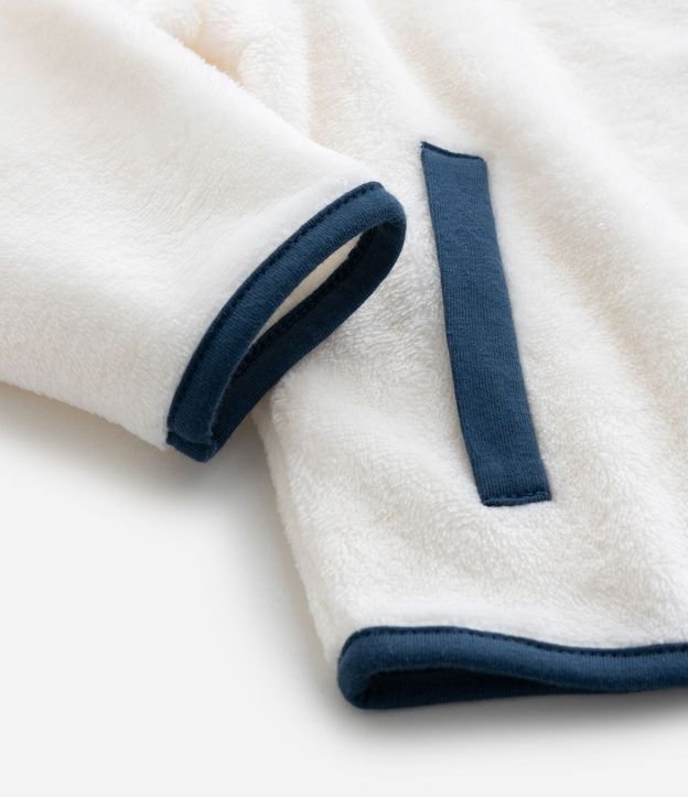 Conjunto Infantil Saco con Capucha y Pantalón Bordado de Oso – Talle 0 a 18 Meses 11