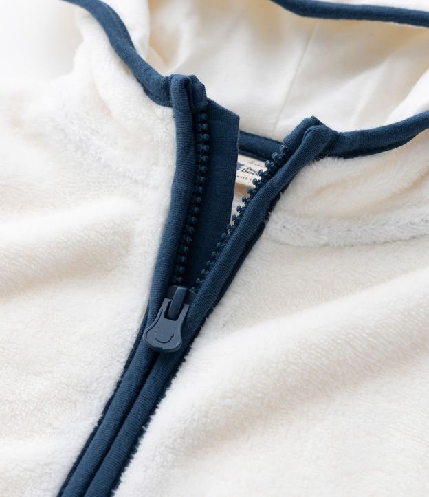 Conjunto Infantil Saco con Capucha y Pantalón Bordado de Oso – Talle 0 a 18 Meses 13