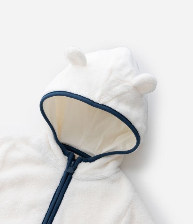 Conjunto Infantil Saco con Capucha y Pantalón Bordado de Oso – Talle 0 a 18 Meses 14