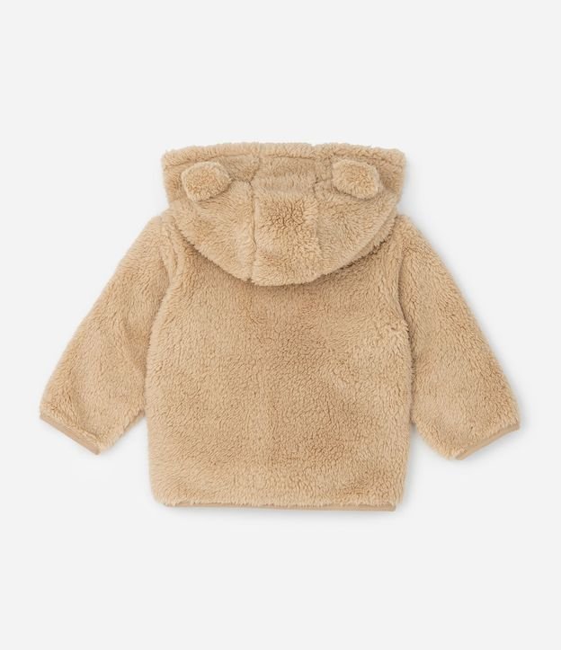 Campera Bebé Sherpa con Capucha y Orejitas – Talle 0 a 18 Meses 2