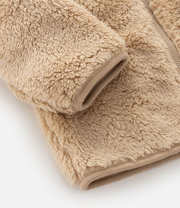 Campera Bebé Sherpa con Capucha y Orejitas – Talle 0 a 18 Meses 5