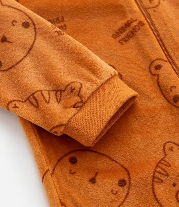 Mono Plush con Estampa de Bichos - Talle 0 a 18 Meses 6