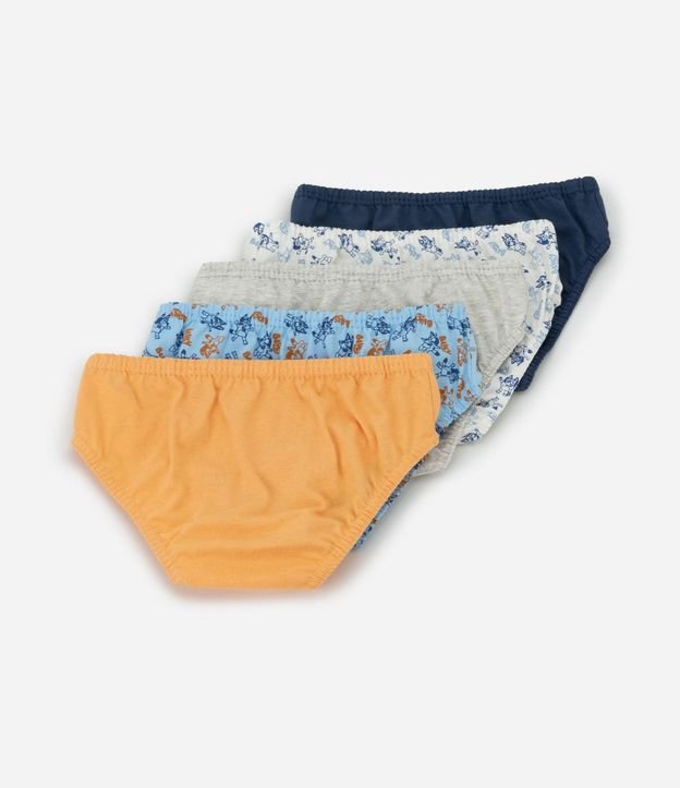 Kit 05 Calzoncillos Infantiles Slip con Estampa de Bluey – Talle 2 al 10 2