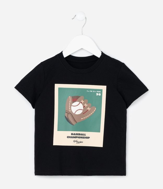 Remera Infantil con Estampa de Baseball - Talle 1 a 6 años