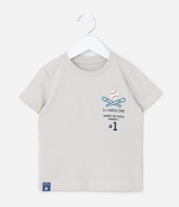 Remera Infantil con Estampa de Baseball - Talle 1 a 6 años 1