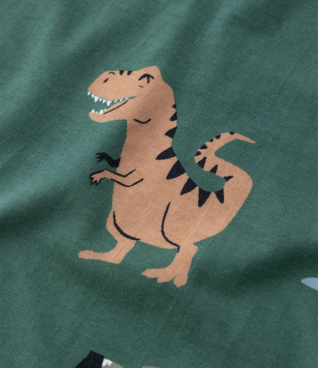 Remera Infantil con Estampa de Dinos - Talle 1 a 6 años 5