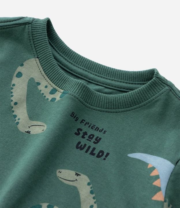 Remera Infantil con Estampa de Dinos - Talle 1 a 6 años 6