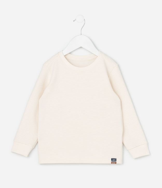 Remera Infantil Texturizada Básica - Talle 1 a 6 años 2