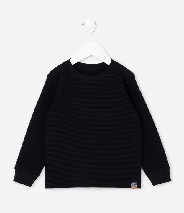 Remera Infantil Texturizada Básica - Talle 1 a 6 años 2