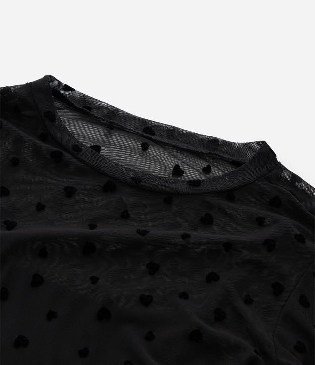 Remera Infantil en Tule con Corazones y Musculosa Interna – Talle 5 A 14 años 7