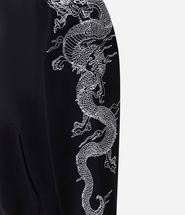 Saco en Algodón de Felpa con Dragón Oriental 7