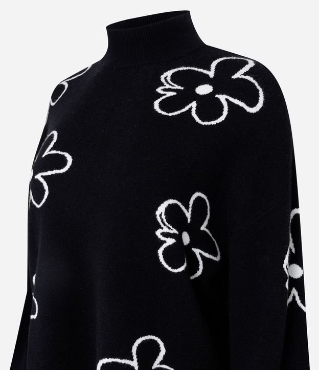 Blusa Manga Larga con Estampado Floral de Margaritas 6
