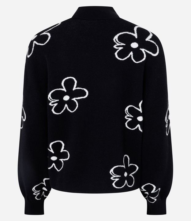 Blusa Manga Larga con Estampado Floral de Margaritas 7