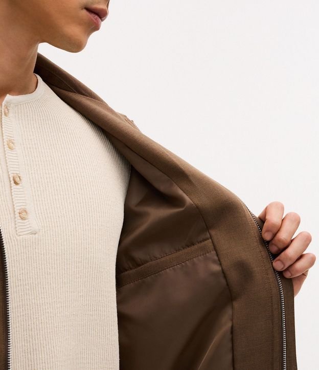 Campera en Sarga Cuadriculada 3
