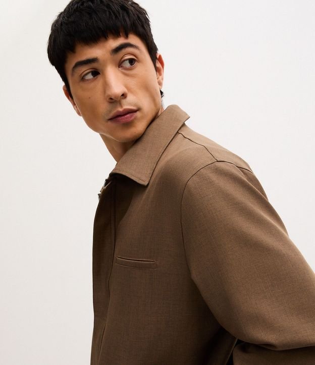 Campera en Sarga Cuadriculada 5