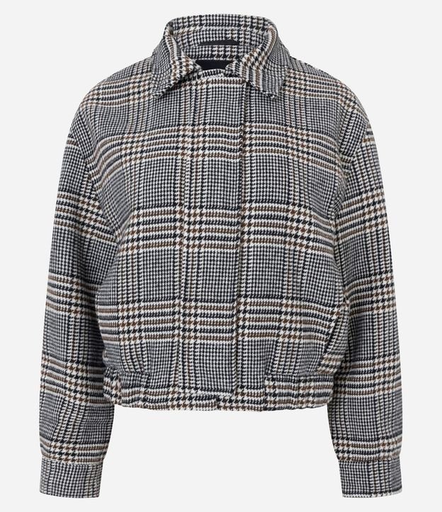 Campera en Sarga Cuadriculada