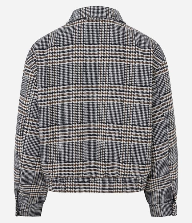 Campera en Sarga Cuadriculada 8