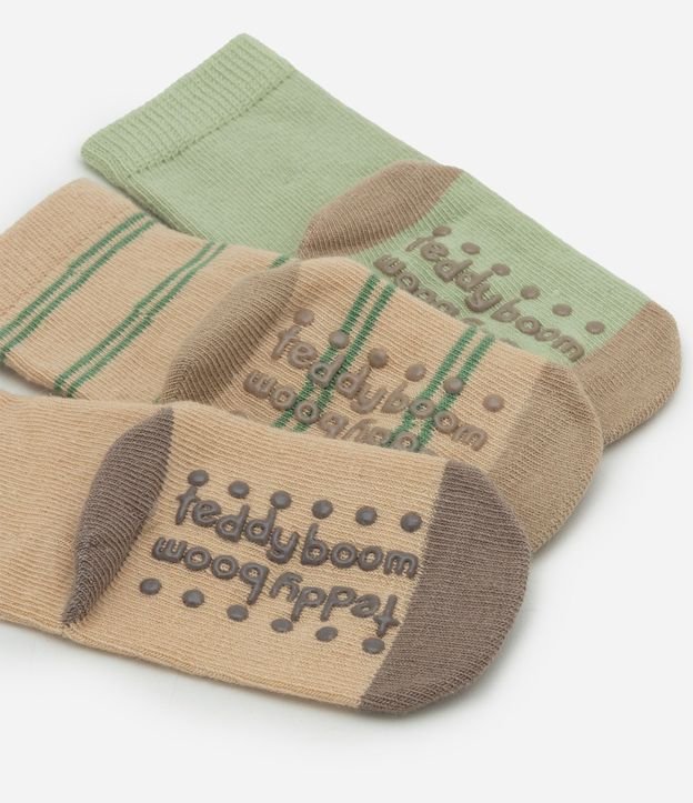 Kit 03 Medias Infantiles en Algodón con Animalitos – Talle RN a 12 Meses 3