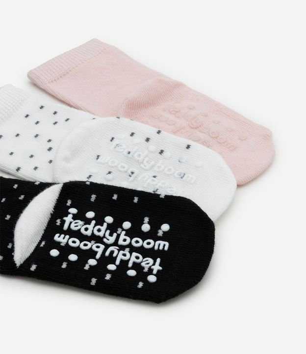 Kit 03 Medias Infantil con Estampa Cara de Bicho – Talle RN a 12 Meses 3