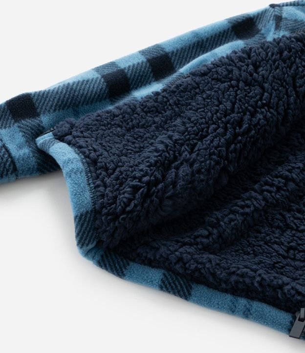 Campera Infantil en Sherpa de Cuadros con Capucha – Talle 1 a 6 años 9