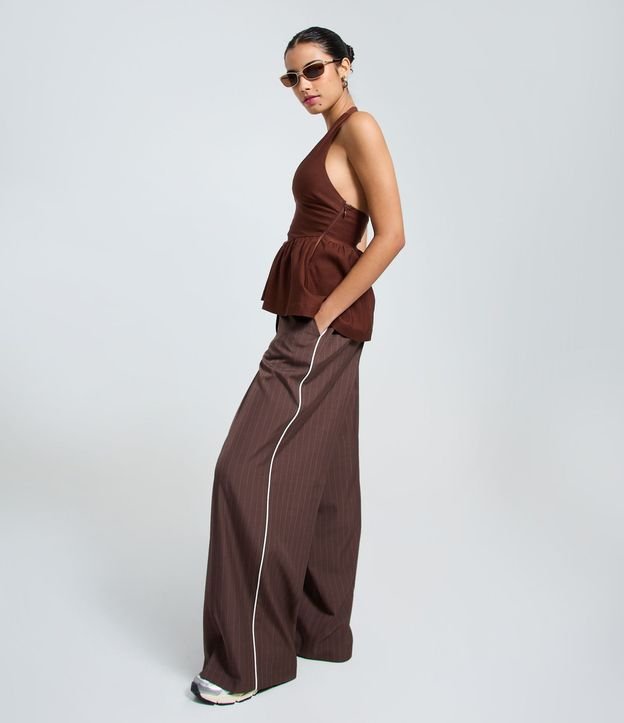 Pantalón en sastrería con raya Raya de tiza con Pipping 2