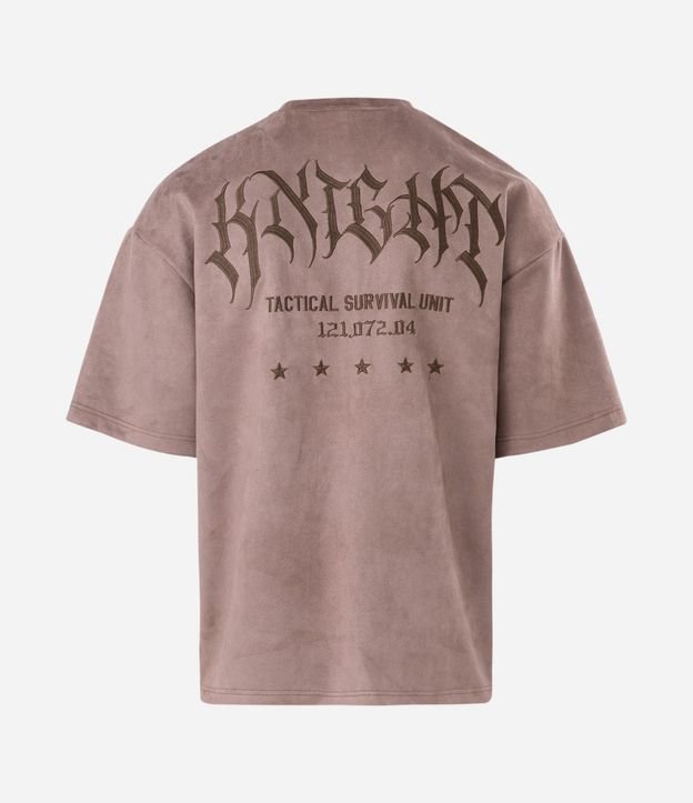 Remera Manga Corta en Gamuza con Lettering Knight 5