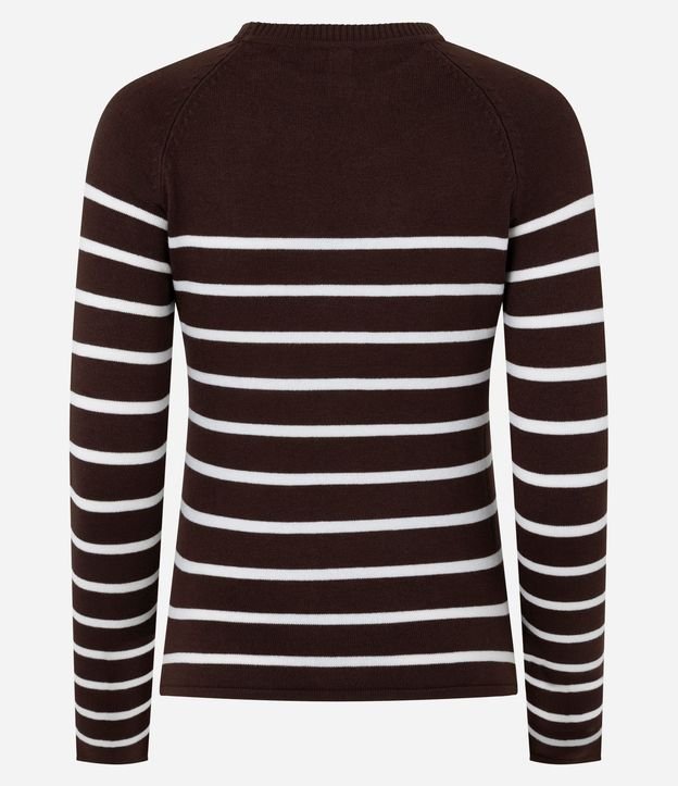 Blusa en Punto con Sisa Raglán y Rayas 3