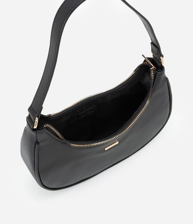 Cartera Baguette en PU con Metales Light Gold y Asa Ajustable 5