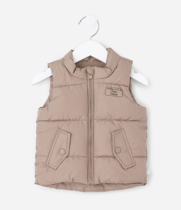 Chaleco Infantil con Bolsillos Solapa – Talle 3 a 18 Meses