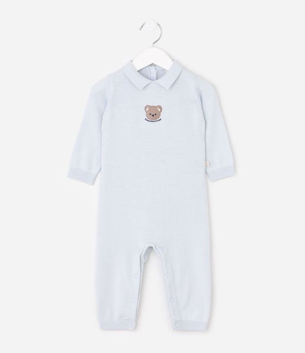 Mono Infantil en Punto con Bordado de Oso – Talle RN a 12 Meses 2