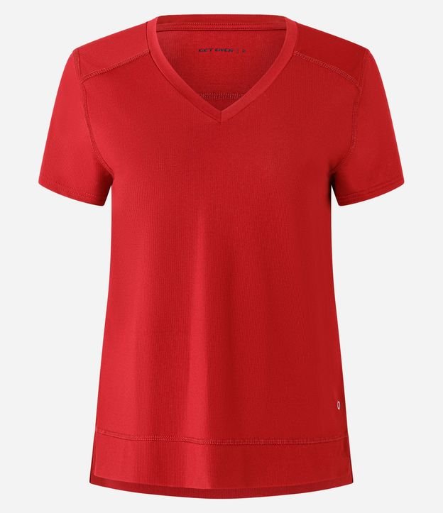 Remera Deportiva en Microfibra Agujerada con Ruedo Mullet 4