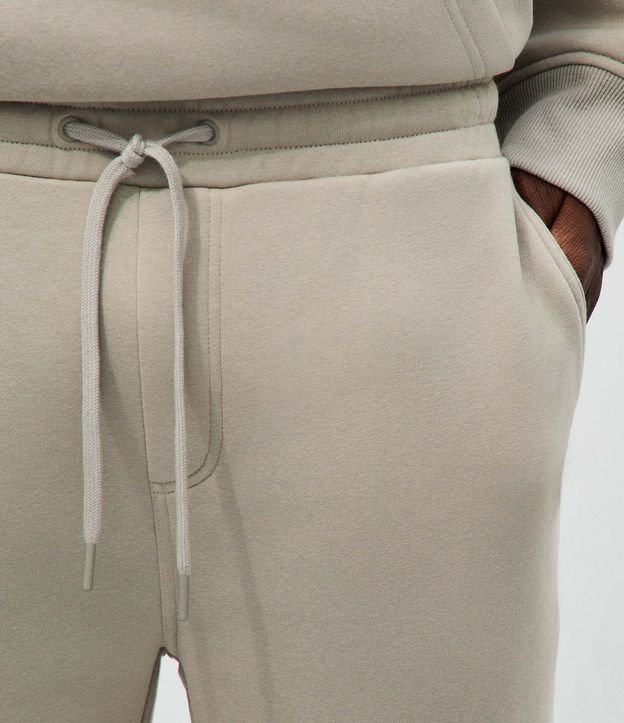 Pantalón Recto en Algodón con Bolsillos y Lazo en la Cintura 3