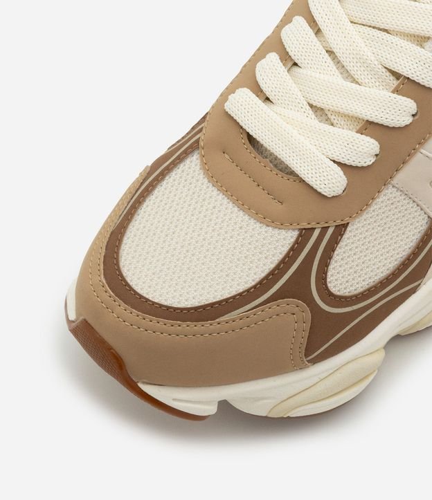 Championes Dad Sneaker en PU con Recortes y Suela Alta 5