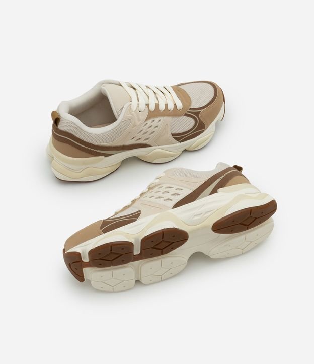 Championes Dad Sneaker en PU con Recortes y Suela Alta 7