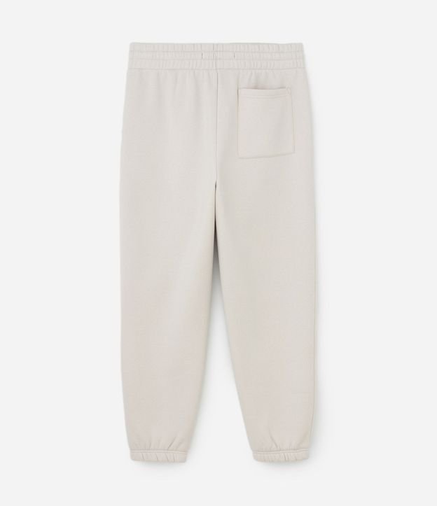 Pantalón Jogger en Algodón con Felpa y Puño Ajustado 6