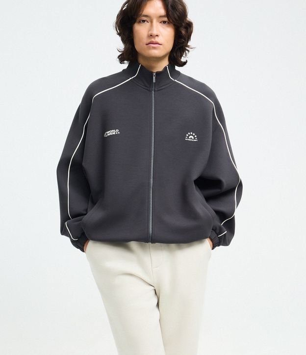 Pantalón Jogger en Algodón con Felpa y Puño Ajustado 4