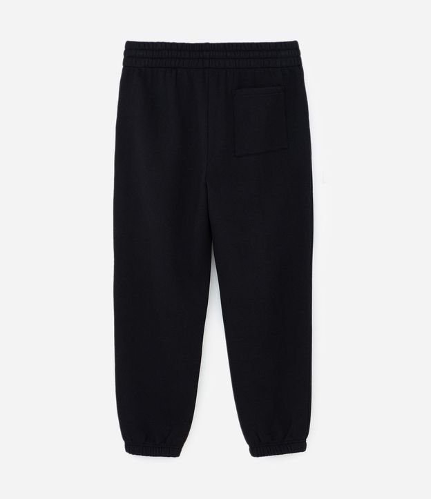 Pantalón Jogger en Algodón con Felpa y Puño Ajustado 6