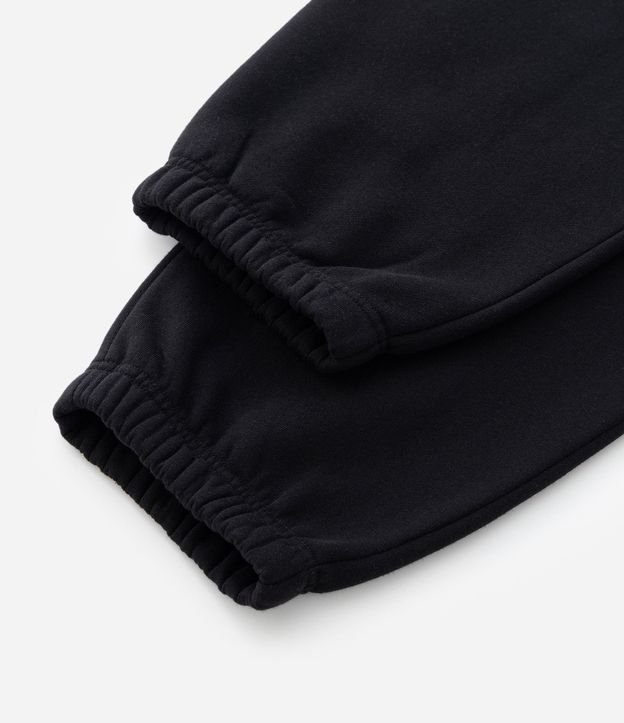 Pantalón Jogger en Algodón con Felpa y Puño Ajustado 8