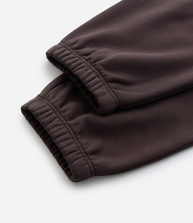 Pantalón Jogger en Algodón con Felpa y Puño Ajustado 8