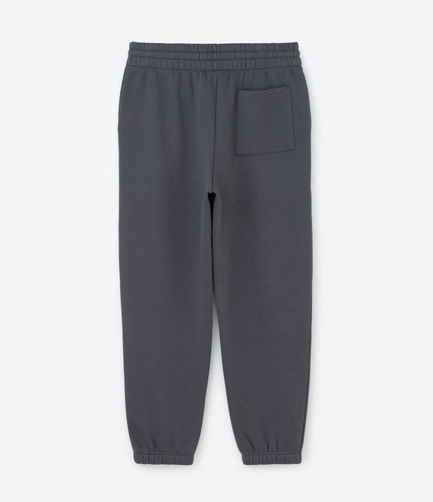 Pantalón Jogger en Algodón con Felpa y Puño Ajustado 5